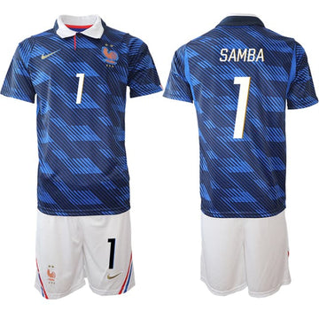 Brice Samba France National Team navy Home jersey