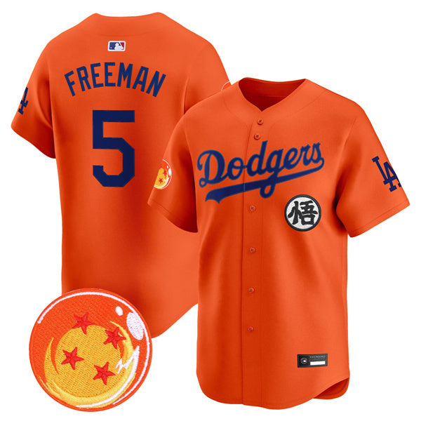 Freddie Freeman Los Angeles Dodgers orange Vapor jersey