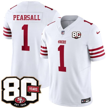 Ricky Pearsall San Francisco 49ers white Vapor jersey