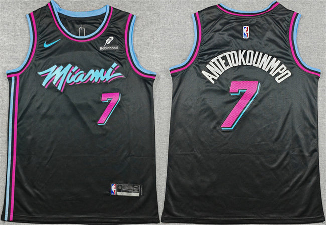 Giannis Antetokounmpo Miami Heat black jersey