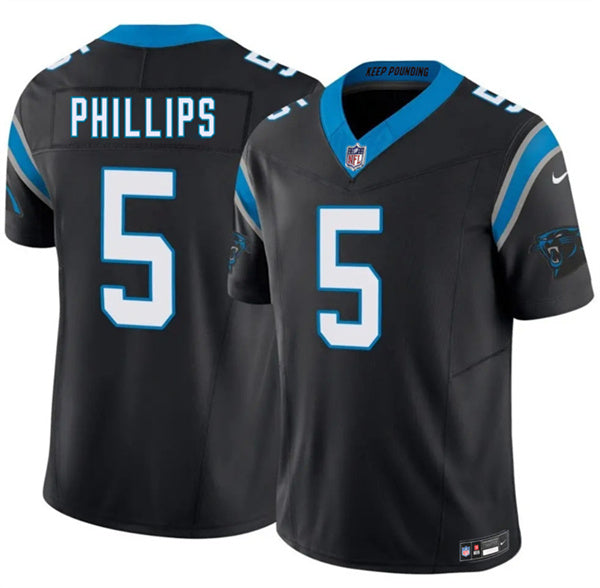 Jaelan Phillips Carolina Panthers black Vapor jersey