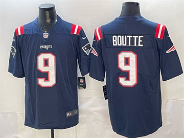 Kayshon Boutte New England Patriots navy Vapor jersey