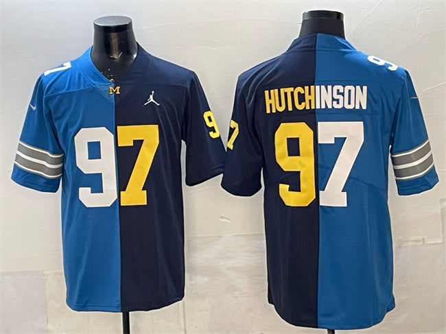 Aidan Hutchinson Detroit Lions blue Vapor jersey