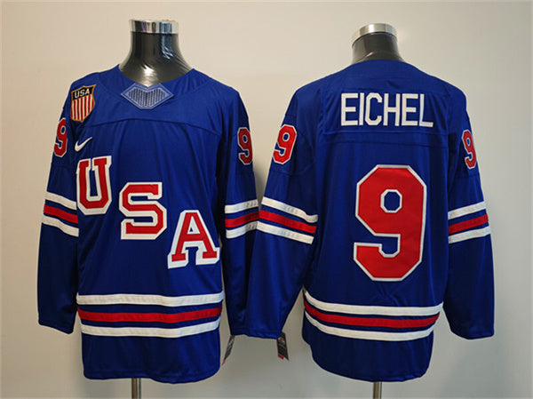 Jack Eichel Team USA Hockey royal jersey