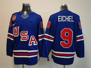 Jack Eichel Team USA Hockey royal jersey