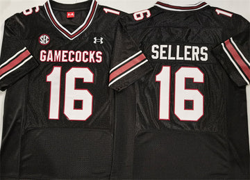 LaNorris Sellers South Carolina Gamecocks black jersey