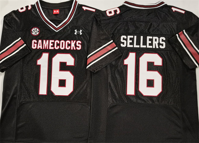 LaNorris Sellers South Carolina Gamecocks black jersey