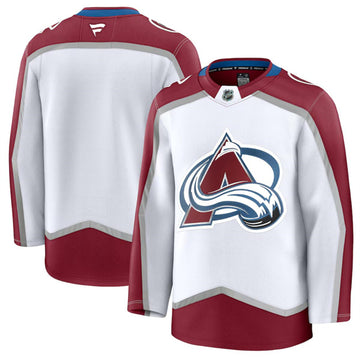 Custom Colorado Avalanche white Away jersey