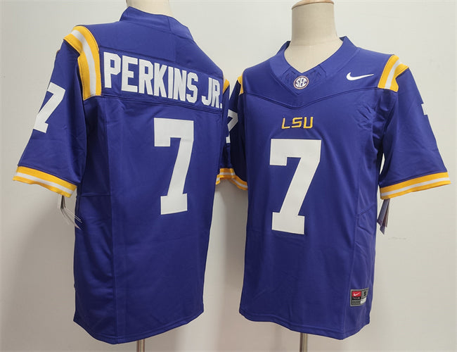 Harold Perkins Jr LSU Tigers purple jersey