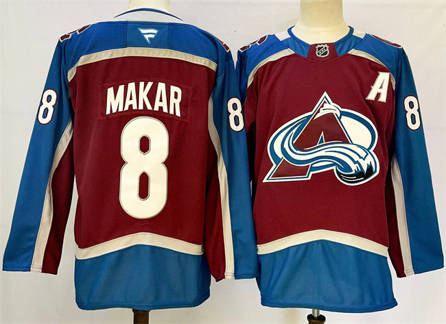 Cale Makar Colorado Avalanche burgundy Home jersey