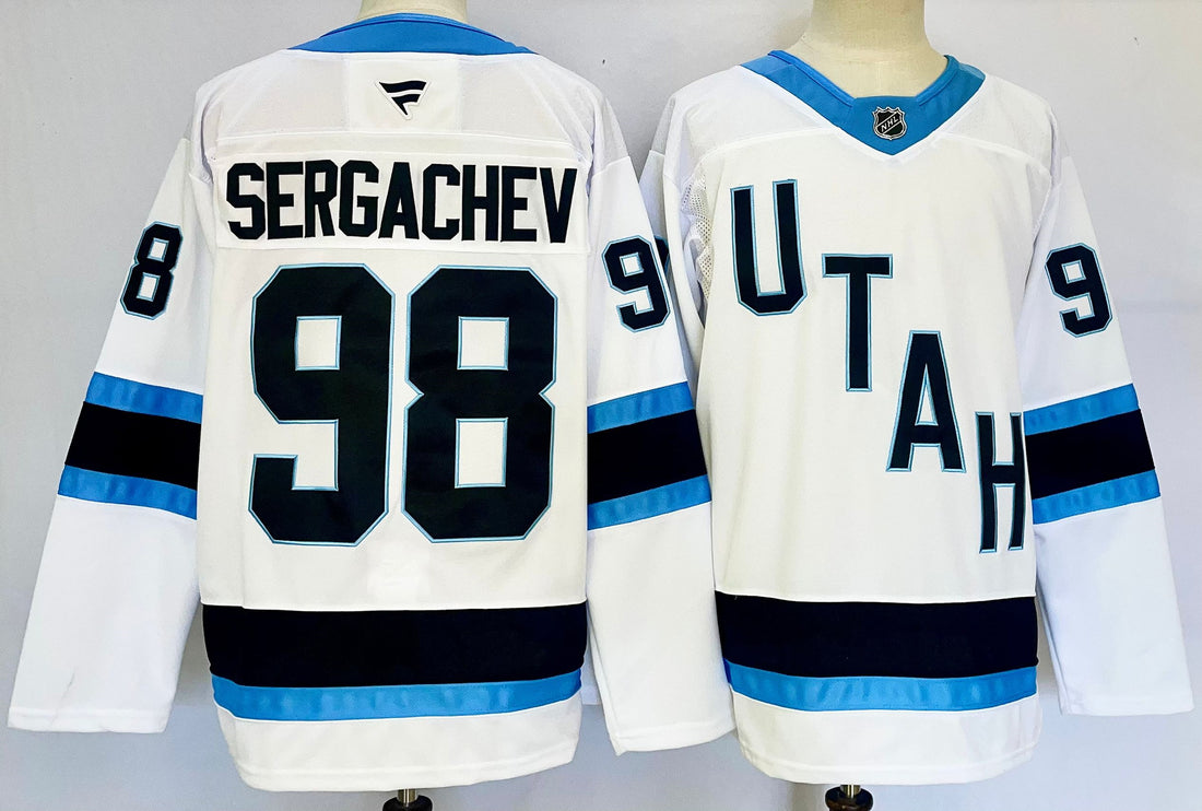 Mikhail Sergachev Utah Mammoth white jersey