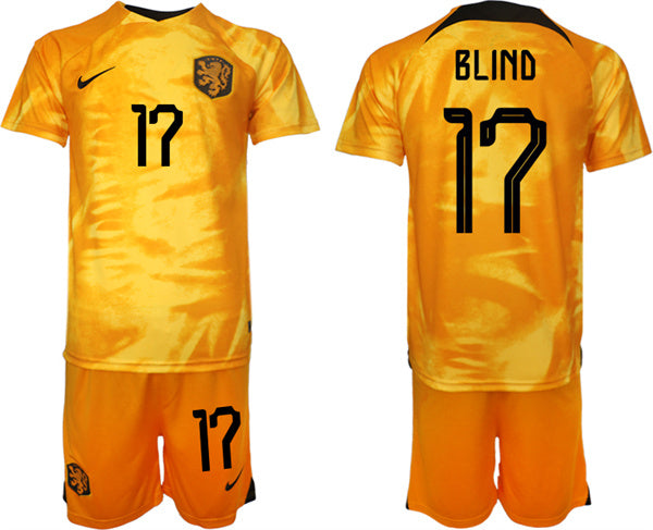 Blind Netherlands National Team orange Home jersey