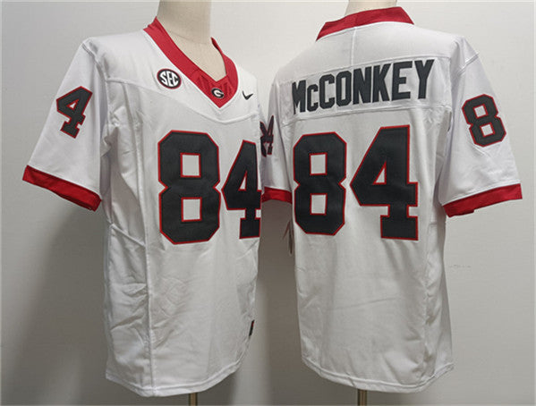 Ladd McConkey Georgia Bulldogs white jersey