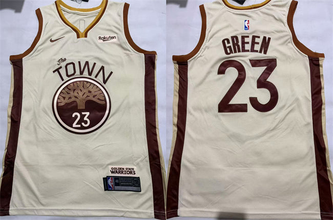Draymond Green Golden State Warriors tan City Edition jersey