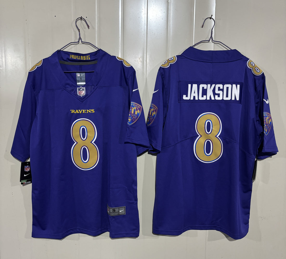 Lamar Jackson Baltimore Ravens purple Vapor jersey
