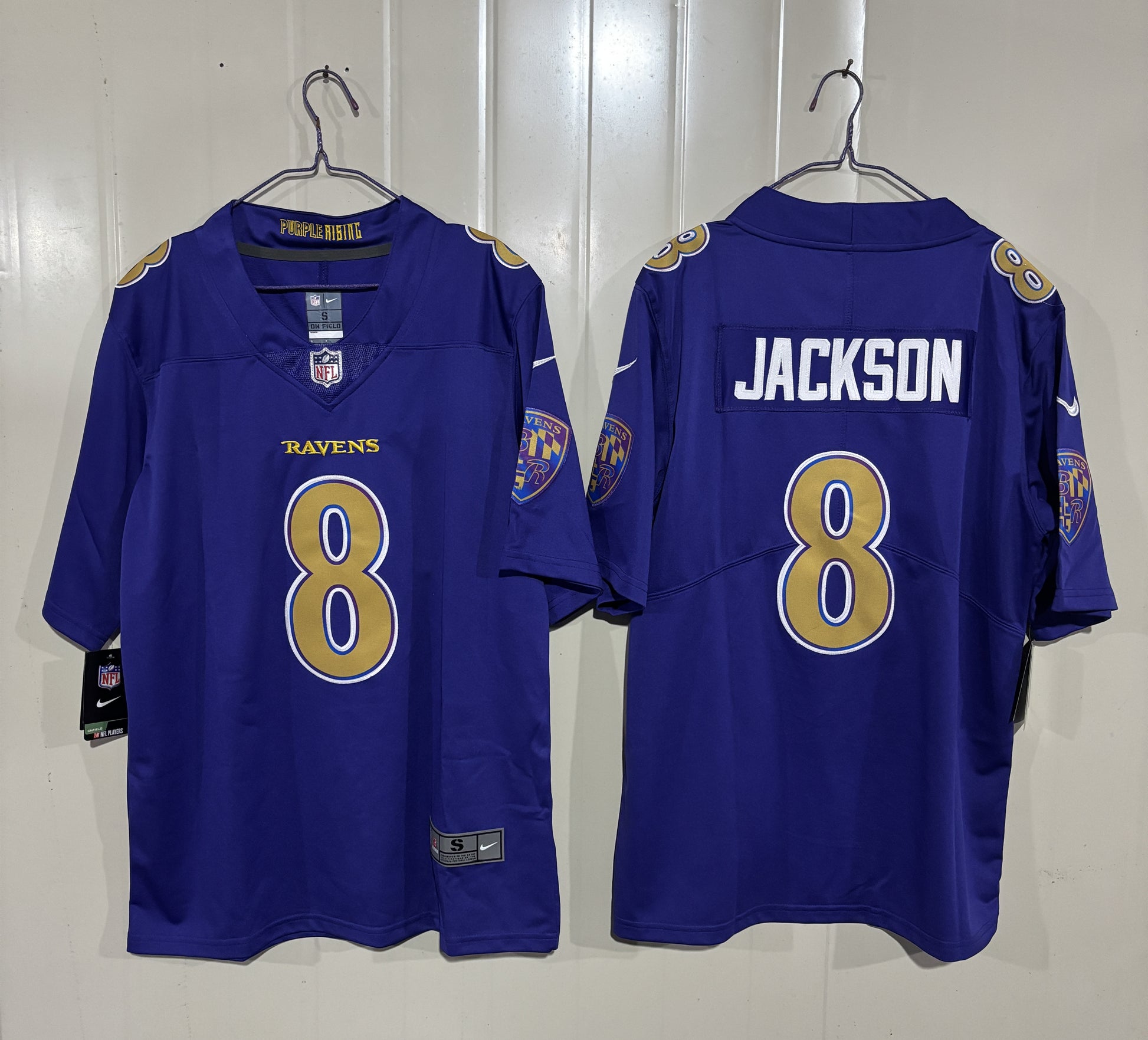 Lamar Jackson Baltimore Ravens purple Vapor jersey