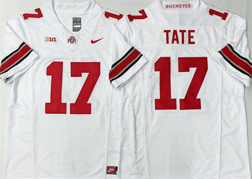 Carnell Tate Ohio State Buckeyes white Limited jersey