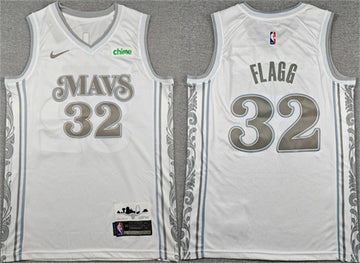 Cooper Flagg Dallas Mavericks white City Edition jersey