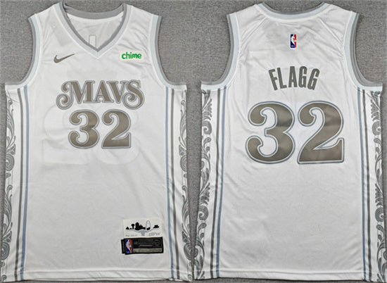 Cooper Flagg Dallas Mavericks white City Edition jersey