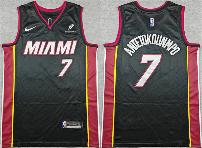 Giannis Antetokounmpo Miami Heat black jersey