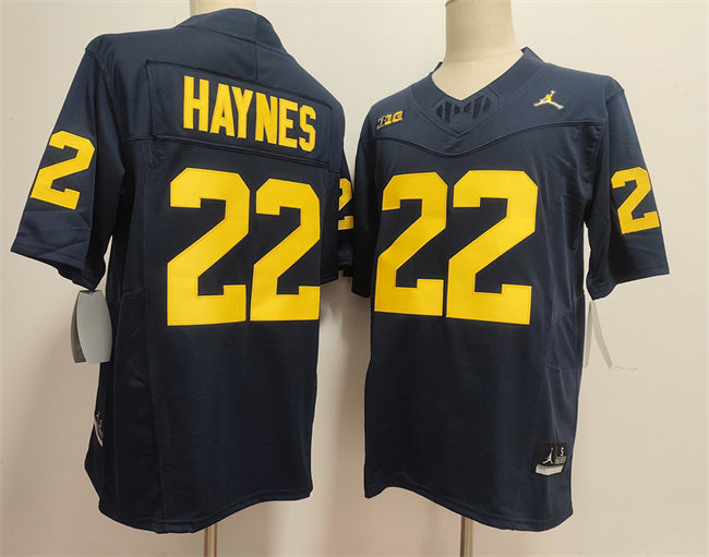 Justice Haynes Michigan Wolverines navy jersey