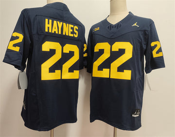 Justice Haynes Michigan Wolverines navy jersey