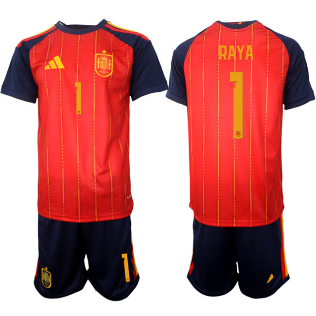 David Raya Spain National Team red Home jersey