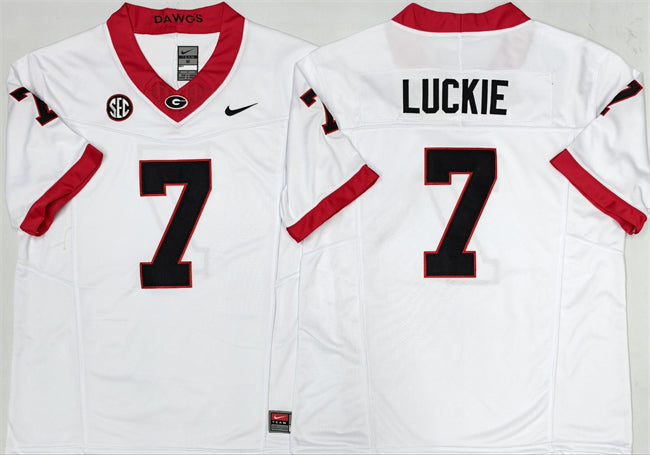 Lawson Luckie Georgia Bulldogs white jersey