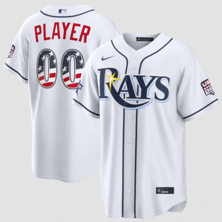 Custom Tampa Bay Rays white All-Star jersey