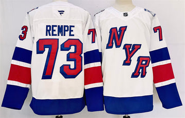 Matt Rempe New York Rangers white Stadium Series jersey