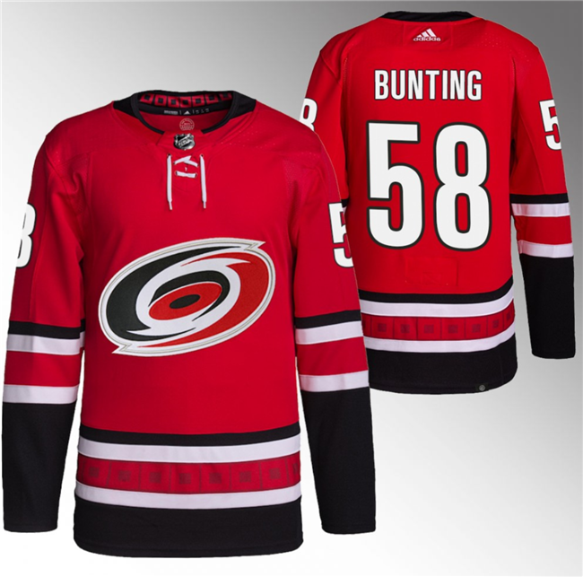 Michael Bunting Carolina Hurricanes red jersey