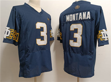Joe Montana Notre Dame Fighting Irish navy Limited jersey