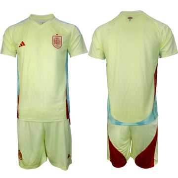 Custom Spain National Team yellow Away jersey