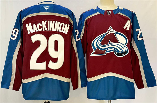 Nathan MacKinnon Colorado Avalanche burgundy Home jersey