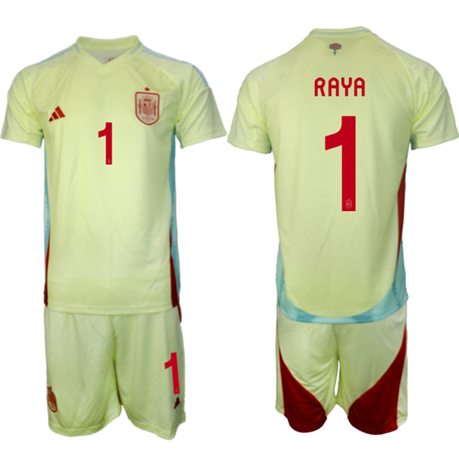 David Raya Spain National Team yellow Away jersey
