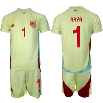 David Raya Spain National Team yellow Away jersey