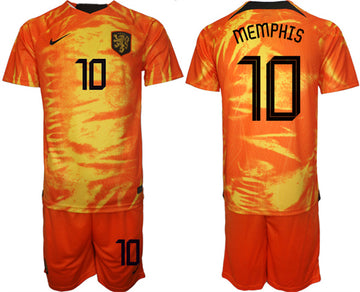 Memphis Netherlands National Team orange Home jersey