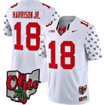 Marvin Harrison Jr Ohio State Buckeyes white Limited jersey