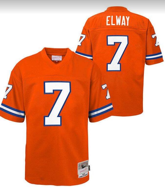 John Elway Denver Broncos orange jersey