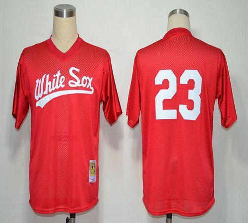 Robin Ventura Chicago White Sox red Throwback jersey