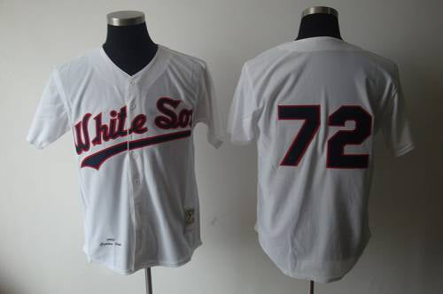 Carlton Fisk Chicago White Sox white Throwback jersey