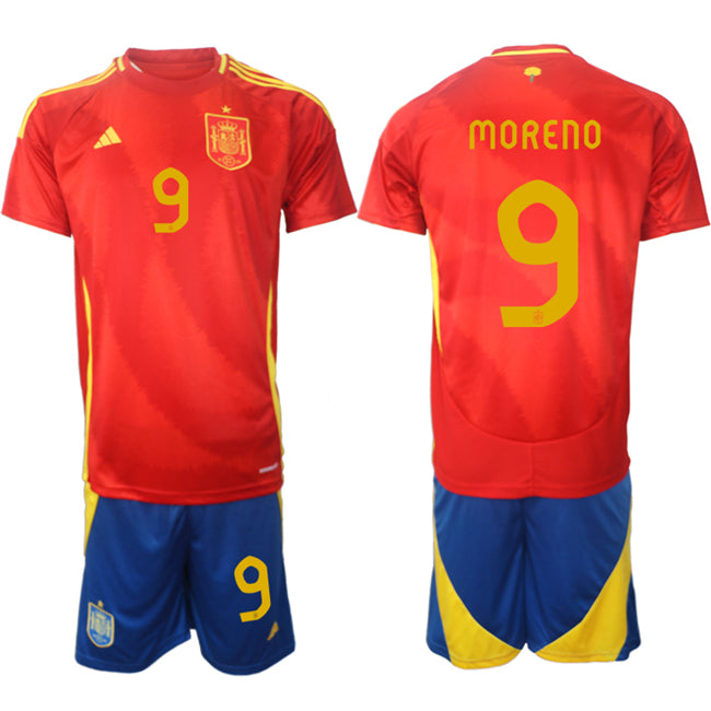 Gerard Moreno Spain National Team red Home jersey
