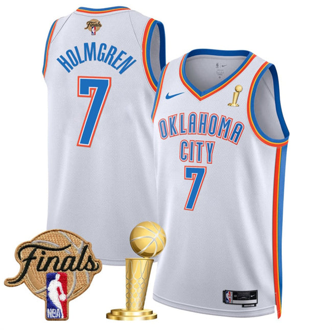 Chet Holmgren Oklahoma City Thunder white jersey