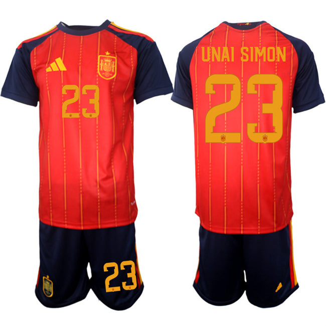 Unai Simón Spain National Team red Home jersey