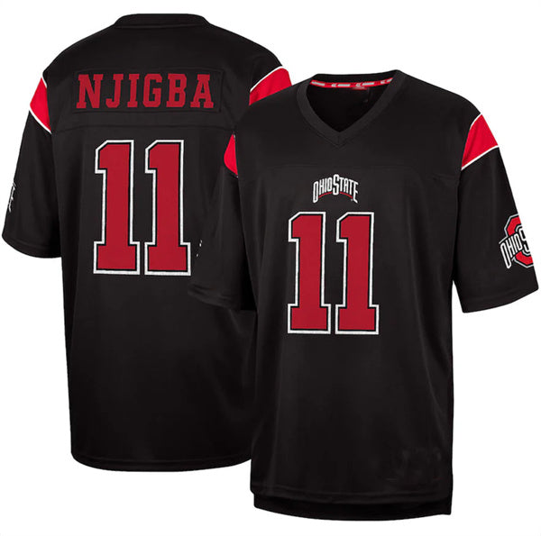 Jaxon Smith-Njigba Ohio State Buckeyes black Fashion jersey