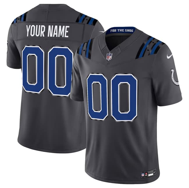 Custom Indianapolis Colts gray Limited jersey