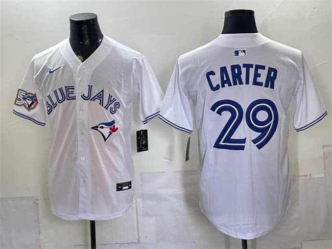 Joe Carter Toronto Blue Jays white jersey