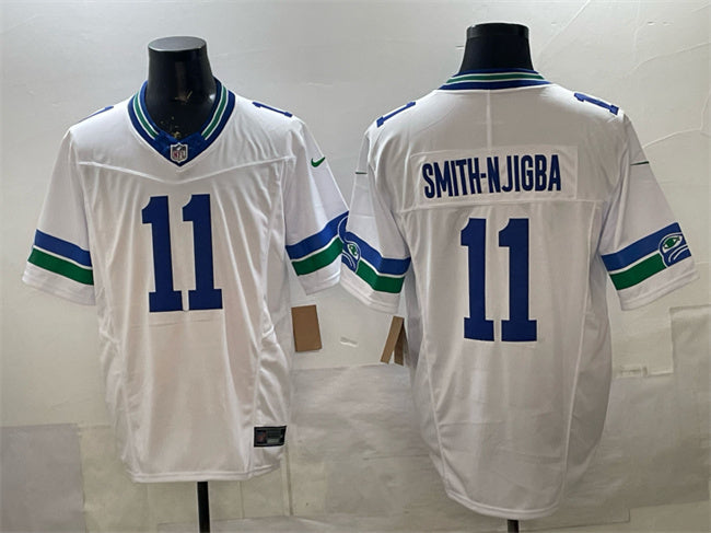 Jaxon Smith-Njigba Seattle Seahawks white Vapor jersey