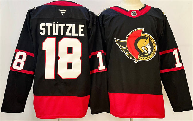 Tim Stützle Ottawa Senators black Home jersey