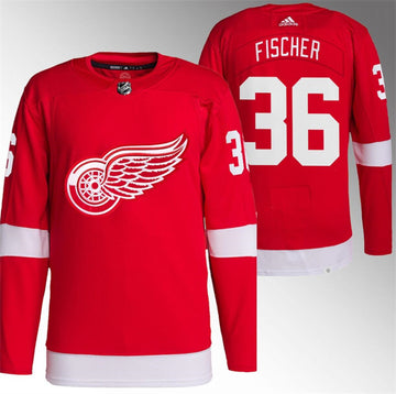 Christian Fischer Detroit Red Wings red jersey